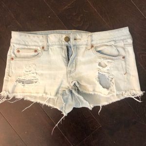American Eagle Ripped Jean Shorts
